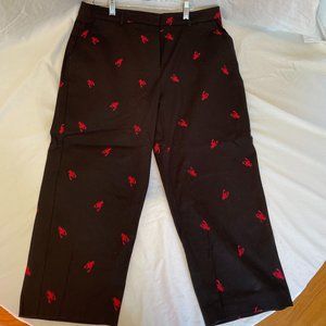 NWT - Women's Capri - lobster motif stitching - size 14 - JM Collection